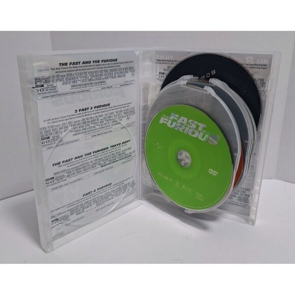 2017 UNIVERSAL STUDIOS FAST & FURIOUS 8 MOVIE COLLECTION W/ BONUS EXTRAS DISC - Picture 5 of 6